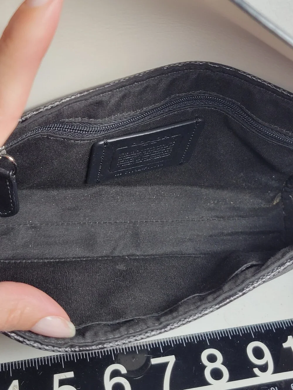 Coach Reversible Crossbody Black/Gray Signature Logo Canvas & Leather - Read